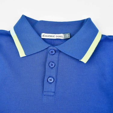 L.S Striped Collar Polo - Kidichic